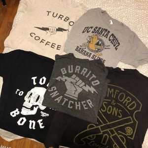 Graphic Tees - lot of 5 bundle - size L